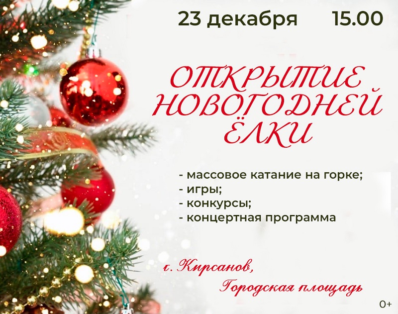 Открытие Новогодней елки.